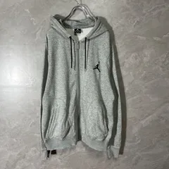 ナイキ NIKE JORDAN パーカー スウェットフーディー  長袖 ジップアップ 裏起毛 XL グレー 551592-063  メンズ