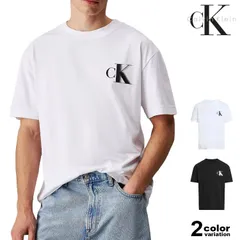 カルバンクライン ジーンズ Tシャツ 半袖 Calvin Klein Jeans Bold CK Tee モノグラム ロゴ メンズ レディース J30J327475