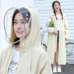 レインコート 自転車 カッパ 自転車 原付用レインコート【2026新設計 二重透明レインバイザー付き】 レディース リュック対応 カッパ ポンチョ かっぱ レインポンチョ EVA軽量 フェスレインコート クリア視野 バイク 通学 通勤