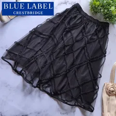 25SS 定価3.6万 ブルーレーベルクレストブリッジ チュールスカート 36