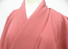 【京松】色無地 一つ紋 正絹 身丈159.5cm 裄丈62cm kyo8z03-352