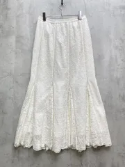 SLOBE IENA スローブイエナ マーメイド ロング レース スカート size38/白 ■◆◎レディース
