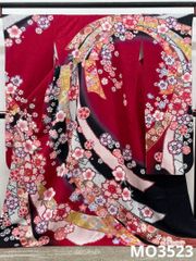振袖 金彩 絞り 紋意匠 身丈165cm 撥水加工済 MO3523 - メルカリ