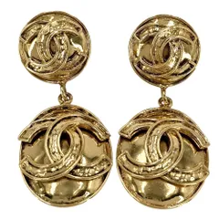 シャネル イヤリング レディース ココマーク スイング ヴィンテージ アクセサリー CHANEL GP    94P ゴールド 約42.3g【中古品】