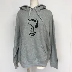 [値下げ交渉歓迎] ユニクロUT UNIQLO 長場雄 スヌーピー パーカー グレー XL B-290