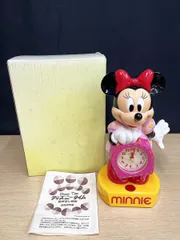 長期保管品 Disney Time ディズニータイム 目覚まし時計 ミニーマウス 高さ約27cm FD416A