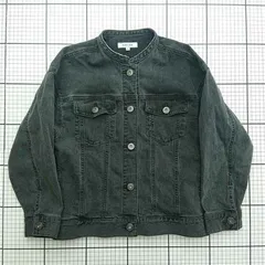 ◇ Θ グローバルワーク GLOBAL WORK キッズデニムジャケット 130 ブラック系 子供服 E  【1602130002757】