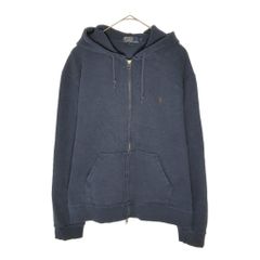 90s Ralph Lauren ジップパーカー ナス紺フェードネイビー 人気 - メルカリ