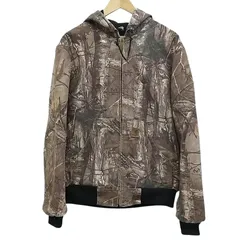 [東店75-3340-2603] [店舗併売]Carhartt カーハート アクティブジャケット ダック地 ワークジャケット 迷彩柄 リアルツリーカモ M