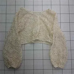 ◇ ⊂ カスタネ Kastane レースボレロジャケット アイボリー系 レディース E  【1602130002870】