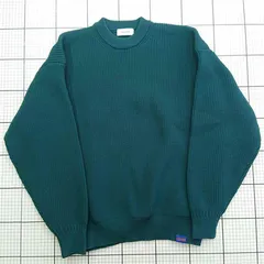 ◇ Θ モノマート MONO-MART コダール CODDERR クルーネックリブニットセーター Mサイズ メンズ グリーン系 E  【1602130002863】のサムネイル