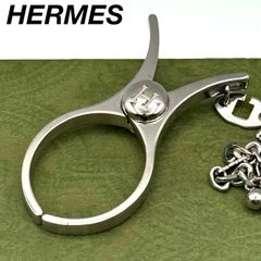 Hermès エルメス グローブホルダー シルバー チャーム レディース