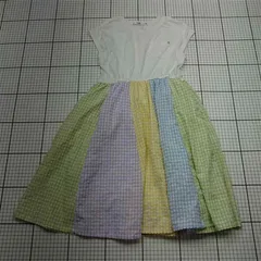 ◇ ⊂ シップス SHIPS ギンガムチェック切替ワンピース 130サイズ キッズ E  【1602130003914】