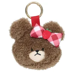 くまのがっこう ミニポーチ フェイスミニポーチ いちご ナカジマ 小物入れ 絵本キャラクター グッズ 
