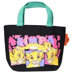 【メール便】ライオンキング ランチバッグ カラーマチ付バッグ シンバ BK ディズニー スモールプラネット マチ付き お弁当かばん キャラクター グッズ 