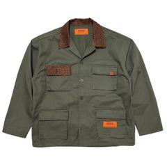 古着 ユニバーサルオーバーオール UNIVERSAL OVERALL 小紋柄切替 カバーオール クリーニング済 メンズM