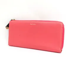 Paul Smith / ポールスミス ■L字ファスナー 長財布 ソフトレザー ピンク 【財布/サイフ/ウォレット/wallet/コイン】 ブランド