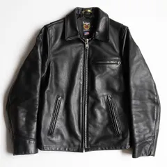 【美品】SCHOTT【103US/シングルライダースジャケット】36 襟 レザー アメリカ製 ショット 26030279