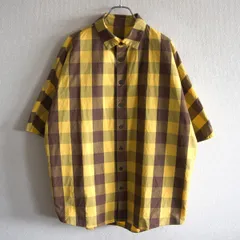 【美品】 CASEY CASEY 【12HC123 WAGA SHIRT YELLOW BROWN】 S シャツ ケーシー ケーシー 26030293のサムネイル