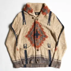 【名作】RRL【NATIVE SHAWL COLLAR CARDIGAN 】 M ネイティブ ショールカラー カーディガン 26030343のサムネイル