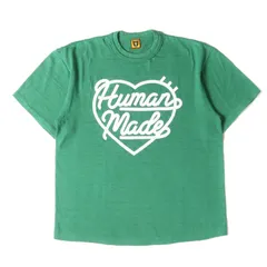 【新品】HUMAN MADE ヒューマンメイド Tシャツ グリーン サイズ:L | 23SS ハートロゴ クルーネック Tシャツ (COLOR T-SHIRT) | トップス カットソー 半袖【メンズ】