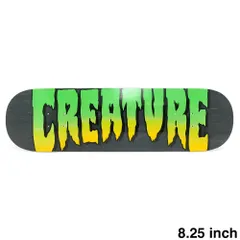 CREATURE DECK クリーチャー デッキ TEAM LOGO STUMPS BLACK STAIN 8.25　スケートボード スケボーのサムネイル