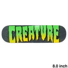 CREATURE DECK クリーチャー デッキ TEAM LOGO STUMPS BLACK STAIN 8.0　スケートボード スケボーのサムネイル