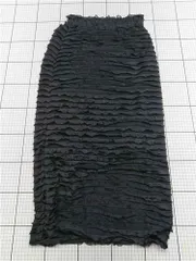 ◇ Θ ディスコート Discoat シャーリングスカート ブラック系 F レディース E  【1602190000229】