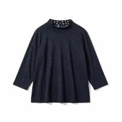 レリアン Leilian カットソー 長袖 水玉 ネイビー 11サイズ 978916のサムネイル