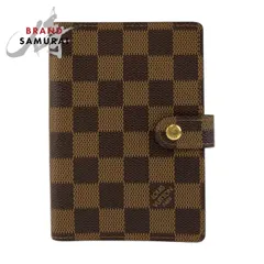 美品 LOUIS VUITTON ルイヴィトン ダミエ アジェンダPM ブラウン ゴールド金具 PVC R20700 手帳カバー レディース 600163 【中古】 美品 LOUIS VUITTON ルイヴィトン ダミエ アジェンダPM ブラウン