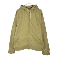 Polo by Ralph Lauren ポロ ラルフローレン フーデッドジャケット カーキ(メンズ XL)中古 古着 X5192