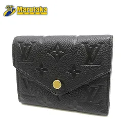 未使用品 ルイ・ヴィトン ポルトフォイユ・ヴィクトリーヌ M64060 ブラック 三つ折 財布 モノグラム アンプラント 逸品質屋 丸高 尼崎市 コンパクトウォレット レディース ICタグ エンボス レザー Louis Vuitton Portefeuille