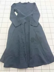 ◇ Θ セゾン ド パピヨン SAISON DE PAPILLON 長袖フレアワンピース M ネイビー系 レディース E  【1602240003408】