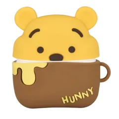 グルマンディーズ ディズニーキャラクター／ AirPods(第3世代)対応 シリコンケース くまのプーさん DN-934PO [くまのプーさん]