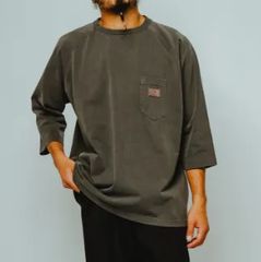 Lサイズ BIG MIKE 7分袖 ピグメント染め Tシャツ 新品 タグつき