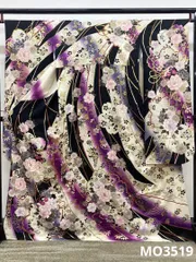 振袖 ラメ刺繍 金彩 銀通し 身丈165cm パールトーン加工済 MO3519