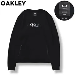 オークリー OAKLEY ロゴ プリント スウェット トレーナー クルーネック ルーズ ビッグシルエット オーバーサイズ 2XL ブラック アウトドア ウェア タウンユース レジャー メンズのサムネイル