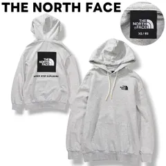 【定番】 ノースフェイス THE NORTH FACE ハーフドーム ロゴ プリント パーカー フーディー スウェット トレーナー 裏地 パイル XS グレー アウトドア ストリート メンズ