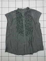 ◇ Θ ユナイテッドアローズ グリーンレーベルリラクシング フリルブラウス Lサイズ レディース E  【1602240004641】