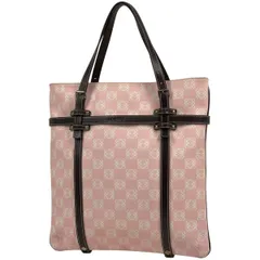 【在庫一掃】 ロエベ LOEWE アナグラム トートバッグ ハンドバッグ トートバッグ コーティングキャンバス ピンク ブラウン レディース 【中古】