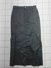 ◇ Θ ザラ ZARA 6840/295/800 ミディ丈デニムスカート ブラック系 レディース E  【1602240011939】