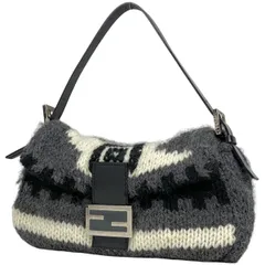 【在庫一掃】 フェンディ FENDI ズッカロゴ マンマバケット ワンショルダー ハンドバッグ ショルダーバッグ ファブリック グレー 60590　 レディース 【中古】