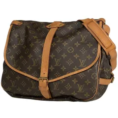 【在庫一掃】 ルイ・ヴィトン Louis Vuitton ソミュール 35 斜め掛け ショルダーバッグ モノグラム ブラウン M42254 レディース 【中古】