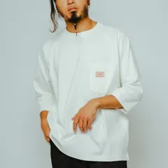 新品 26年春夏 BIG MIKE ビッグマイク ピグメント ７分袖　サングラスポケTシャツ　白　アメカジ　古着　ヴィンテージ　アーカイブ　復刻　BIGMAC　ビックマックのサムネイル