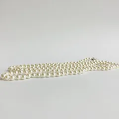 貝パール2Wayオールノットロングネックレス/約6mm約123cm/Lt.クリームツートン/R/made in japan