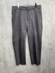 BEAUTY & YOUTH ユナイテッドアローズ ANKLE BY TW チェック 1P ワイド テーパード アンクルパンツ sizeL/グレー ■◇メンズ