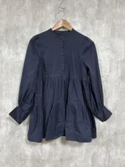 Apuweiser-riche アプワイザーリッシェ 長袖 チュニック ブラウス シャツ size1/紺 ■◇ レディースのサムネイル