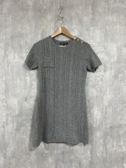 BROOKS BROTHERS ブルックスブラザーズ ケーブルニット ミニ ニット ワンピース sizeS/グレー ■◇ レディース