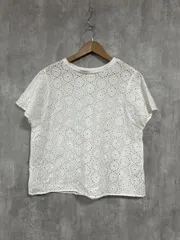 quaranciel カランシエル 手洗い可能 フラワー 刺繍 アイレット ブラウス シャツ sizeF/白 ■◆ レディース