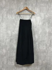 BASEMENT Online ベースメント エンボス加工 キャミソール ワンピース sizeS/黒 ■◆ レディース